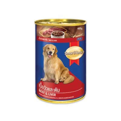 SmartHeart Dog Food Beef &amp; Liver (Can) 400gm